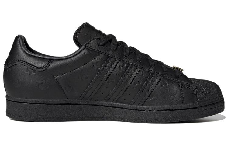 Superstar Adidas Originals 'Allover Debossed Trefoils - Black' GY0026