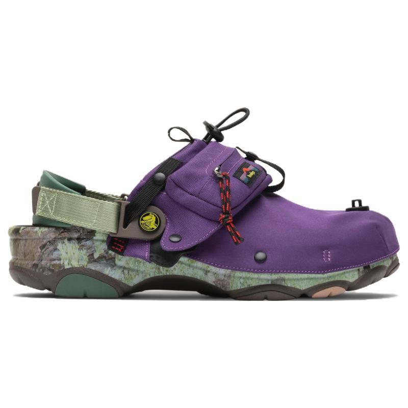 Bodega x Crocs All-Terrain "NICT-TECH" Klompen Antislip en Slijtvaste Sandalen Unisex Paars Groen