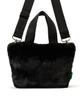 FUR Fluffy Fur E/W TOTE/3029/Black