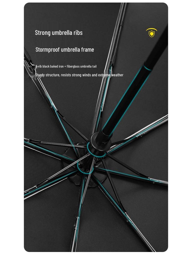 Women's Folding Sun & Rain Umbrella with UV Protection and Logo