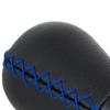 Peugeot 206 / 206+ Gear Shift Knob BLACK LEATHER + BLUE THREAD 5 SPEED