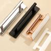 Strong Adhesive Plastic Door Pulls Smooth Grip Design Rustproof Easy To Clean Door Handles for Aluminum Wood Glass Door