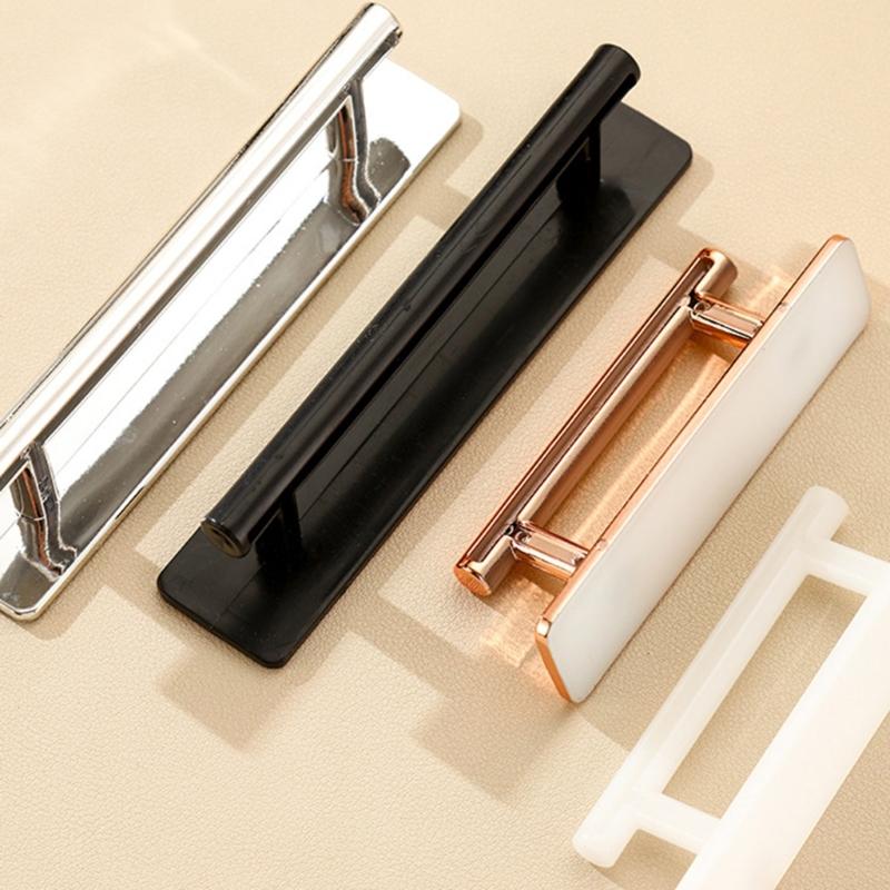 Strong Adhesive Plastic Door Pulls Smooth Grip Design Rustproof Easy To Clean Door Handles for Aluminum Wood Glass Door