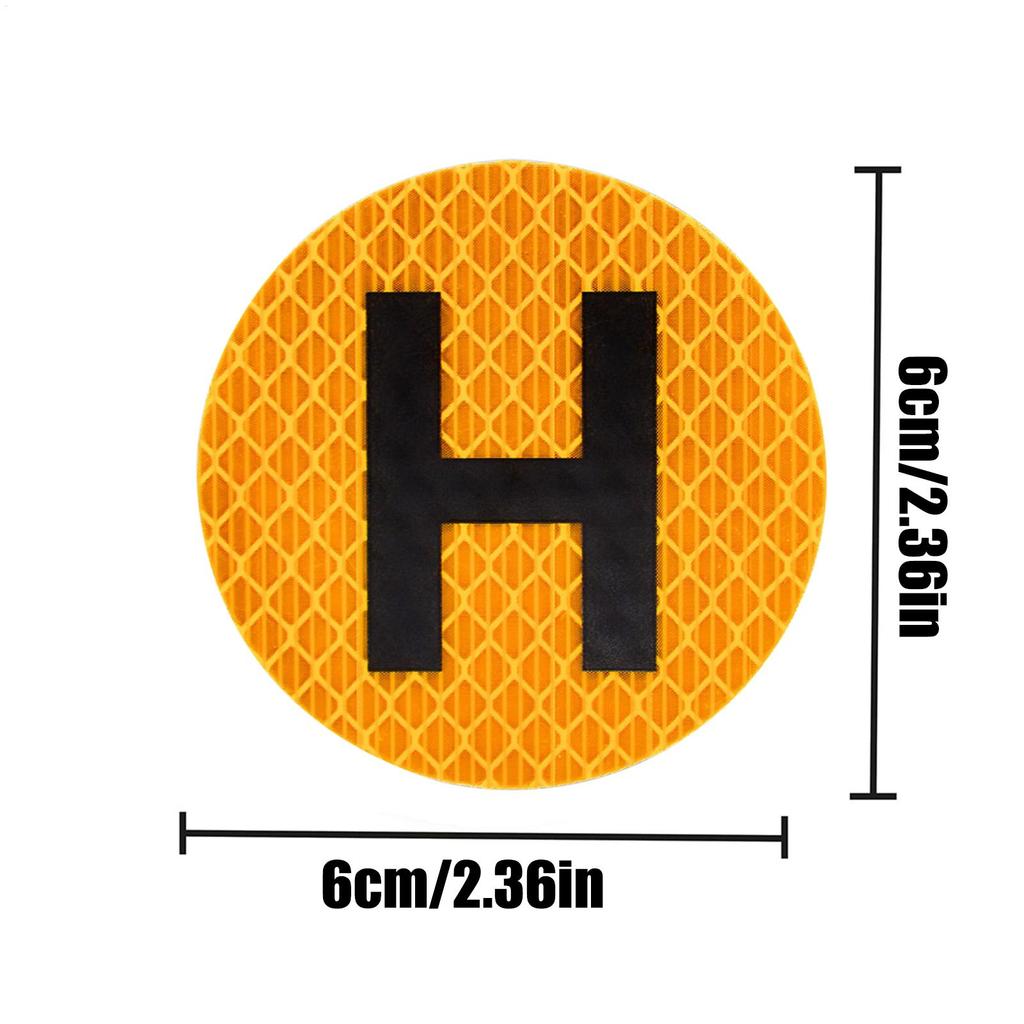 Magnetic Car Stickers Magnet Bumper Decals Windscreen H Sign Historical Vehicle Badge For Door Window Rear Panel Fridge Home