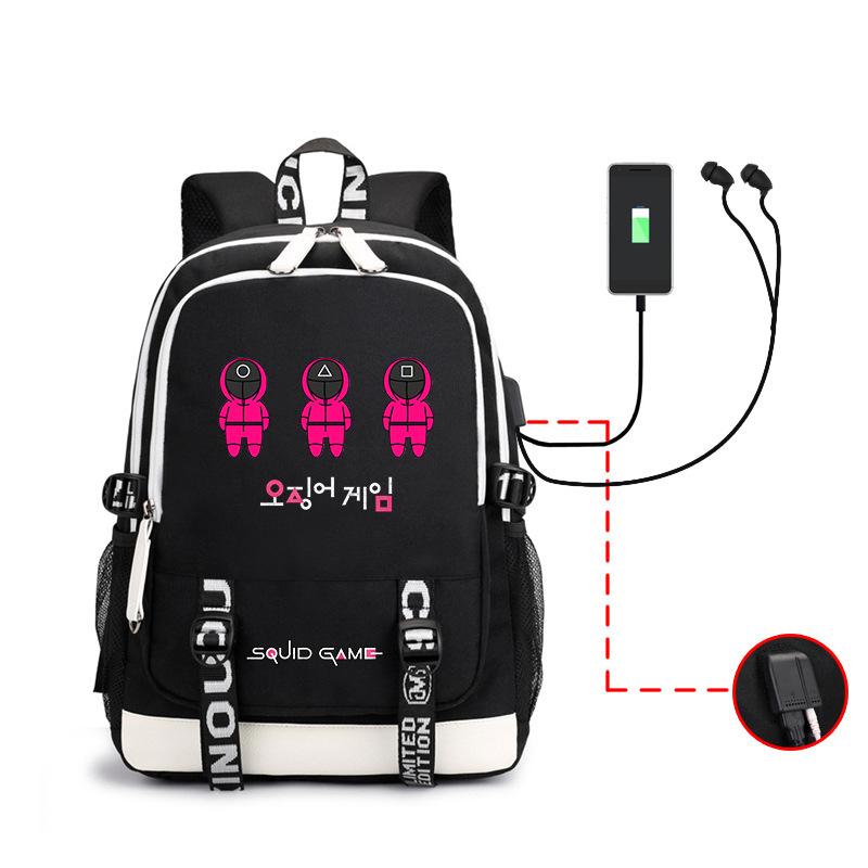 Spot Backpack, Large Capacity Student Backpack with USB, Computer Bag.