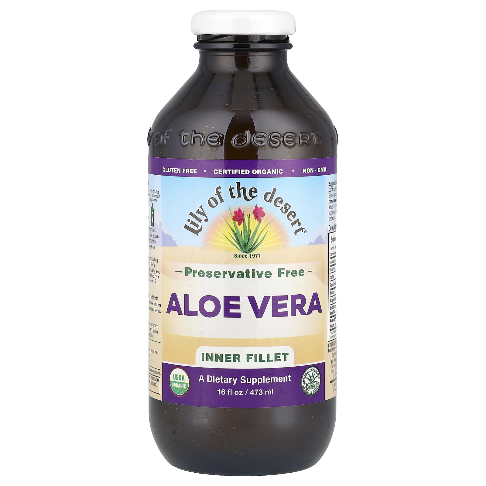 

Aloe Vera Juice, Inner Pulp, 473Ml(16Fl Oz)