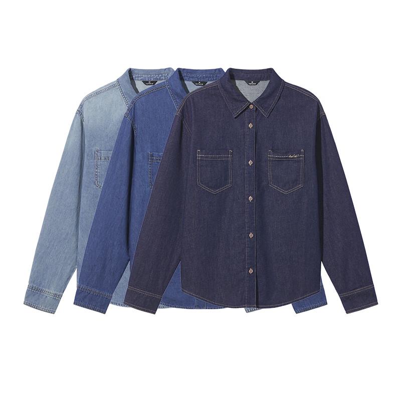 Hotwind Women's Long-Sleeve Denim Shirt