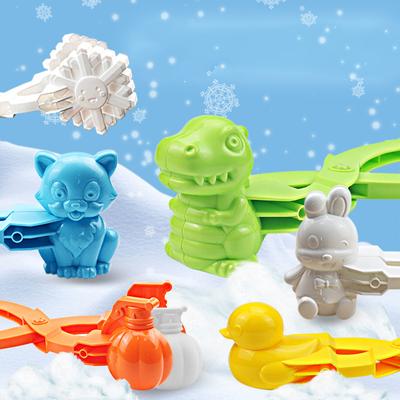 Children'S Winter Outdoor Toy Snowball Maker Clip For Kids Adult Creative Heart Snowflake Duck Shape Snow Sand Mold Tool