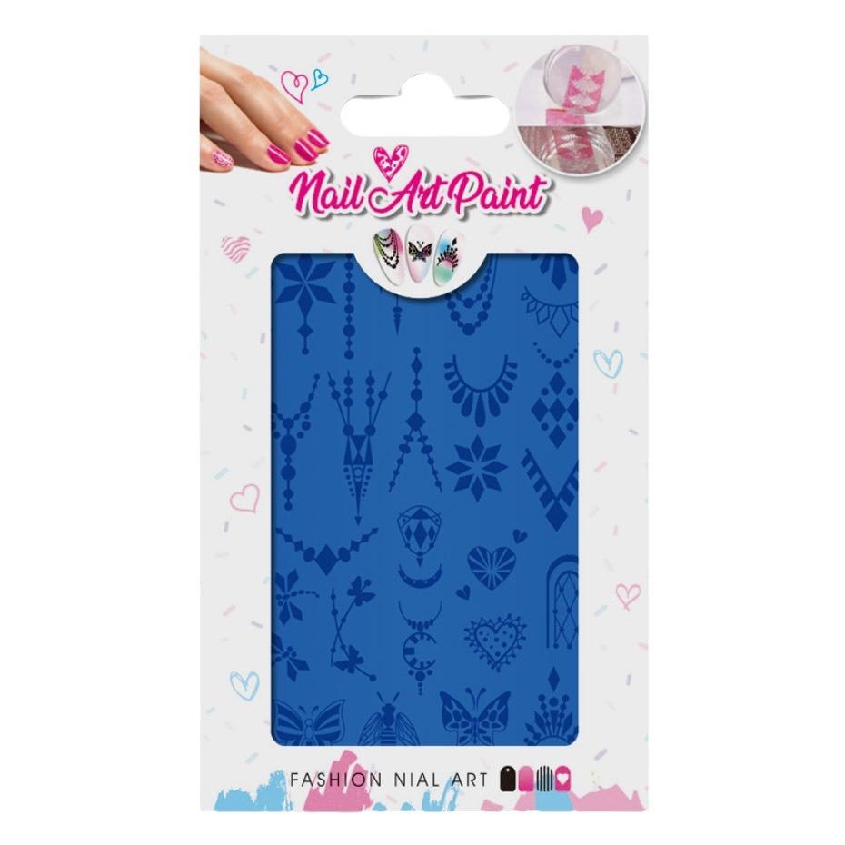 Valentine'S Day Nail Art Steel Plate Grid Series Love English Butterfly Dandelion Nail Art Printing Board