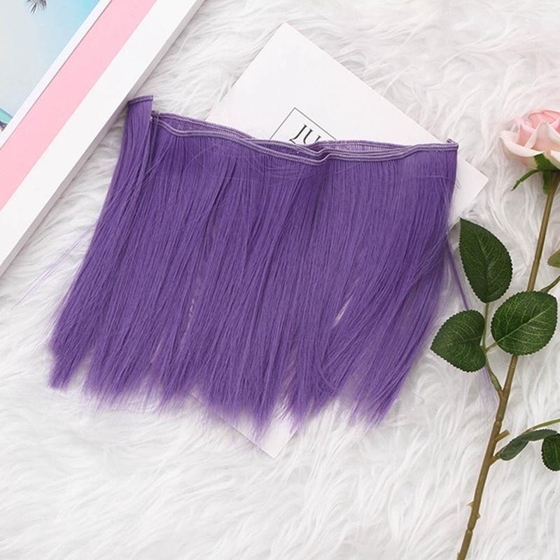 Doll Accessories Straight Synthetic Fiber Wig Hair For Doll