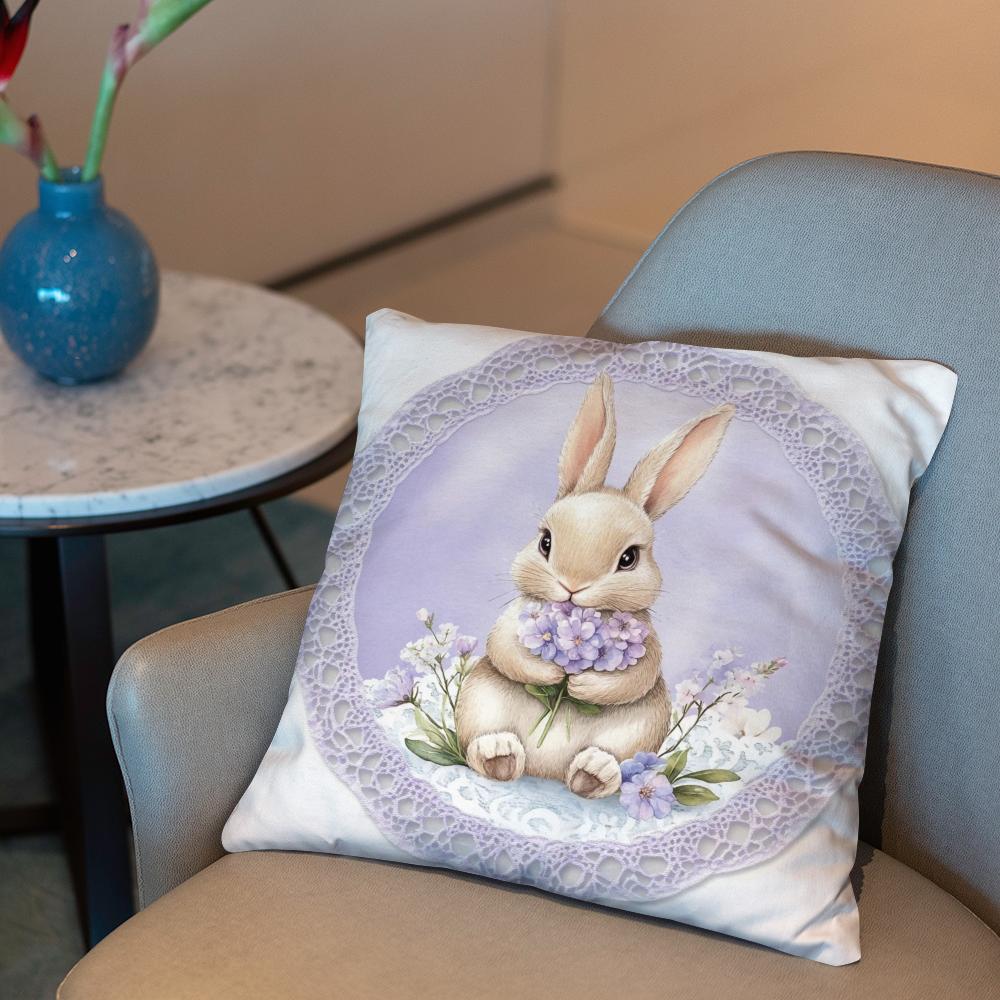 Easter Cushion Cover 2-in-1 Reversible Plush Pillow Cover | Car/Sofa/Bed | Perfect Gift