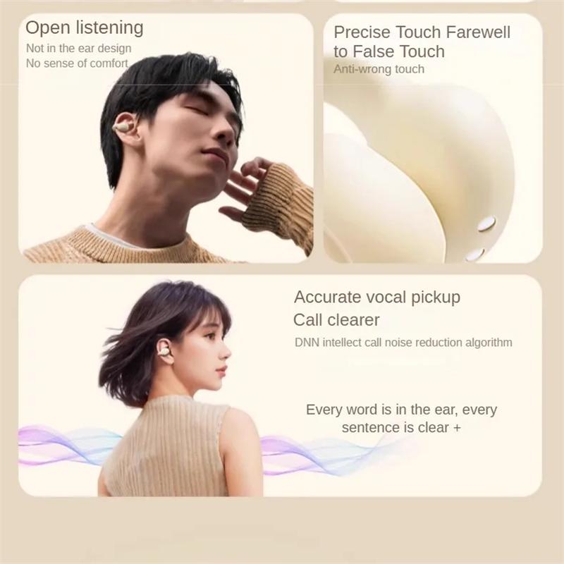 Original Lenovo EA420 Wireless Bluetooth Earphone Noise Reduction Ear Clip New Bone Conduction and Ear Outdoor Running Sports Headphones