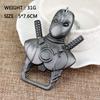 Silver Bronze Marvel Comics Deadpool Logo Metal Bottle Opener Keyring Keychain