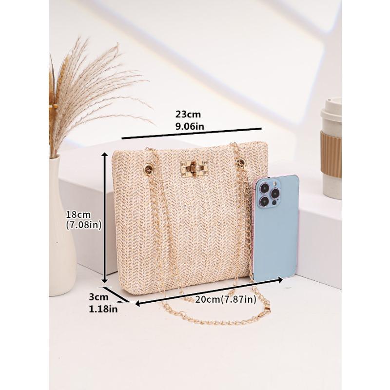 

Grass woven small bag new casual vacation women s bag portable shoulder messenger bag