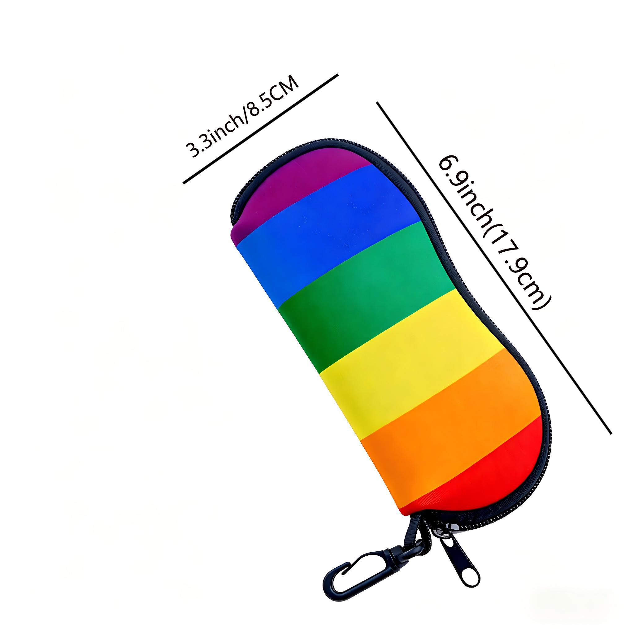 

Leather Nylon Eyewear Bag Anti-Fall Sunglasses Case Eyewear Case Zipper Glasses Bag For Office Pocket Outdoors