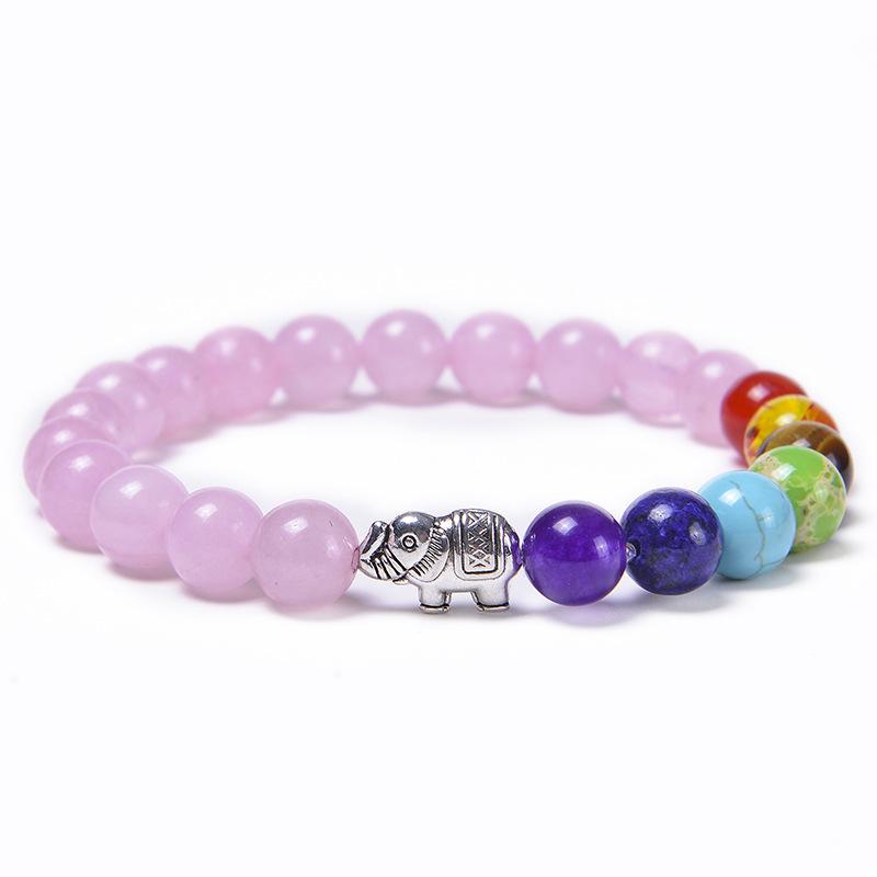 JYL TS Bracelet Temperature-Sensitive Pi Xiu Spiritual Brings Wealth & Luck pink crystal абрикосовый