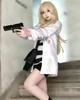 Rachel Gardner Cosplay Peruk Ölüm Meleği Cosplay Kostümü Okul ve Sahne Giyimi İçin Gardner Peruk Boyutu [Mükemmel Kalite] (ışın) Yetişkinler, Festivaller,