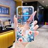 Dream Butterfly Flower Bushes Are Suitable for iPhone17 Transparent Shell Apple 16 Beautiful Mobile Phone Case 13 Fine Holes All-inclusive Anti-drop.
