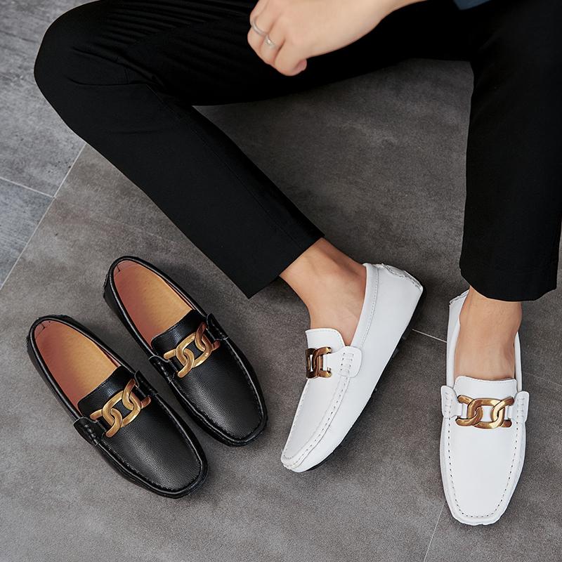 Fashion Mens Women Designer Driving Genuine Leather Man Luxury Loafers Moccasin Boat for Men Casual Dress Wedding Shoes Footwear