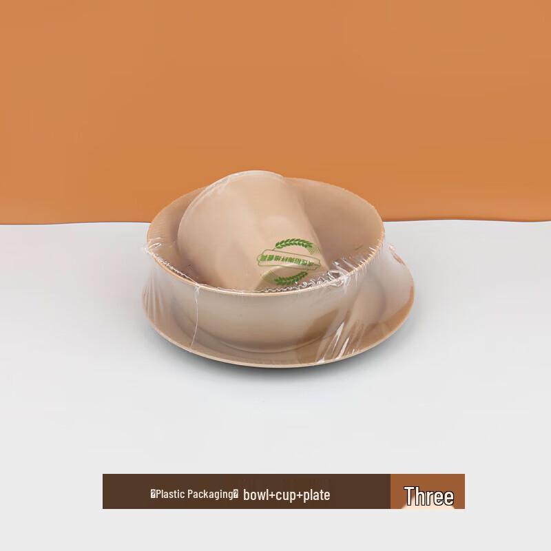 Yuzhuxun HC Ceramic 3-Piece Tableware Set - 50 Packs