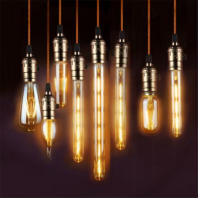 Retro starožitná žárovka E27 Edison 220V 8W ST64 G80 T225 LED žárovka stmívatelná žárovka Vintage Home Decor Loft Lights Žárovka