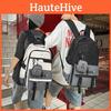 Color Fashionable Blocked Letter Printed Large Capacity Backpack Student