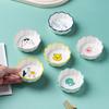 Japanese Cartoon Animal Flavor Saucer Household Creative Cute Petal Saucer Side Dishes Snacks Sauce Vinegar Saucer