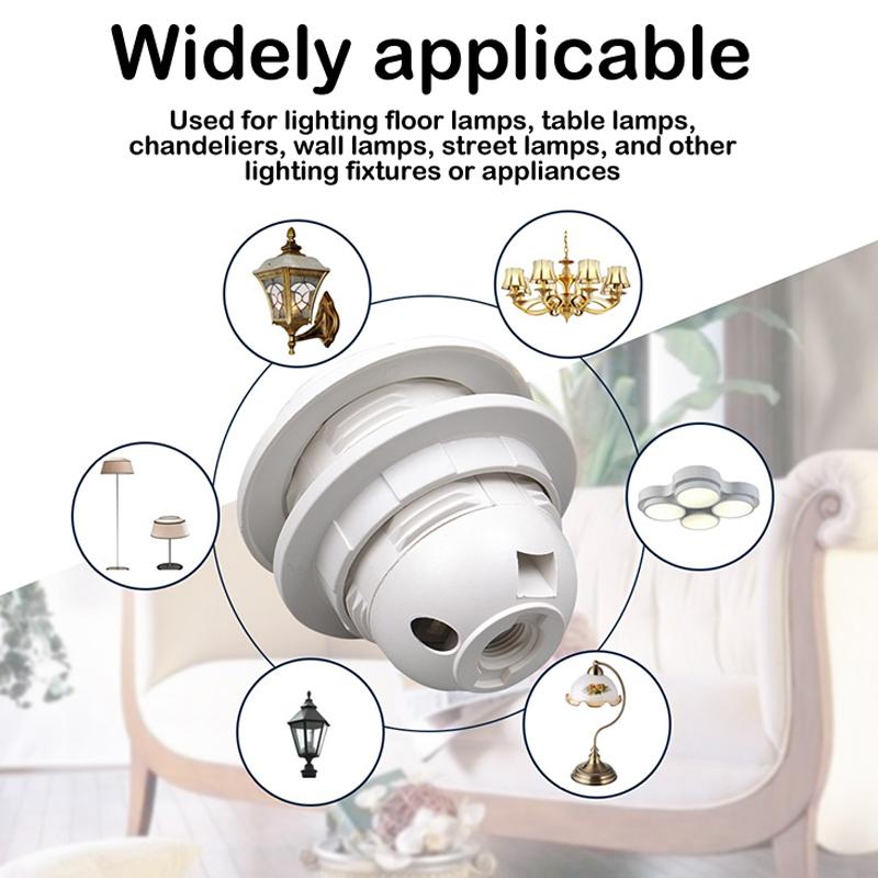 Lâmpada LED Base de Lâmpada Cabeça Suporte de Energia Soquete AC para Lâmpada E14 E27 M10 Soquete Elétrico para Pendente Conversor de Rosca para Abajur