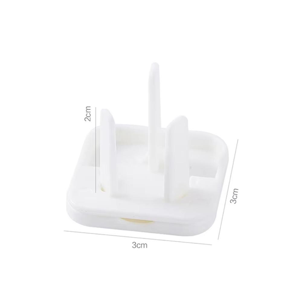 50pcs Solid Color Child Switch Socket Protector Safety Power Socket Cover  Home Electrical Safety