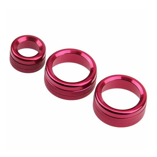 3ks Stereo Conditioner Knob Dekorativní kruh Dekorace do auta pro BMW 1234