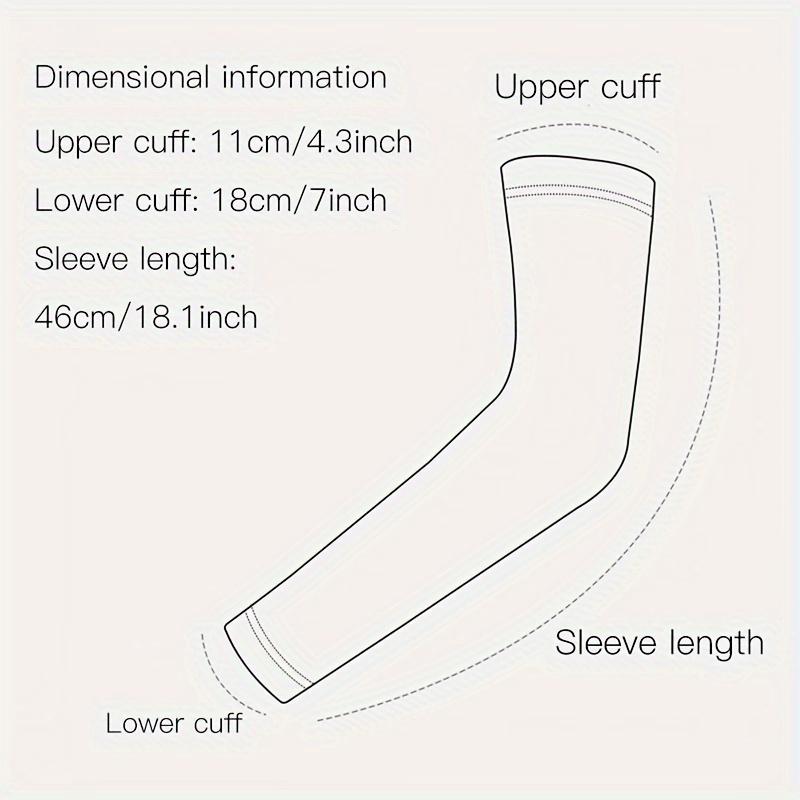 1 Pair Women's Long Loose-Fit Gloves - Breathable, Lightweight Summer Arm Sleeves in Solid Color, Polyester, Non-Stretch, Casual Style