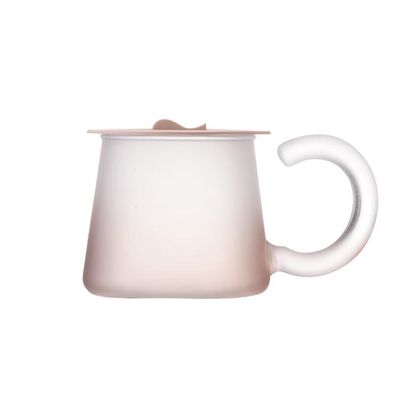 GUOZI Cat High Borosilicate Glass Mug with Lid