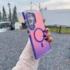 Two color Xuncai Suitable for Samsung S25 Mobile Phone Case Colorful Hardware Lens Magnetic Absorption A54 A16A06A55 Ultra Proof Drop