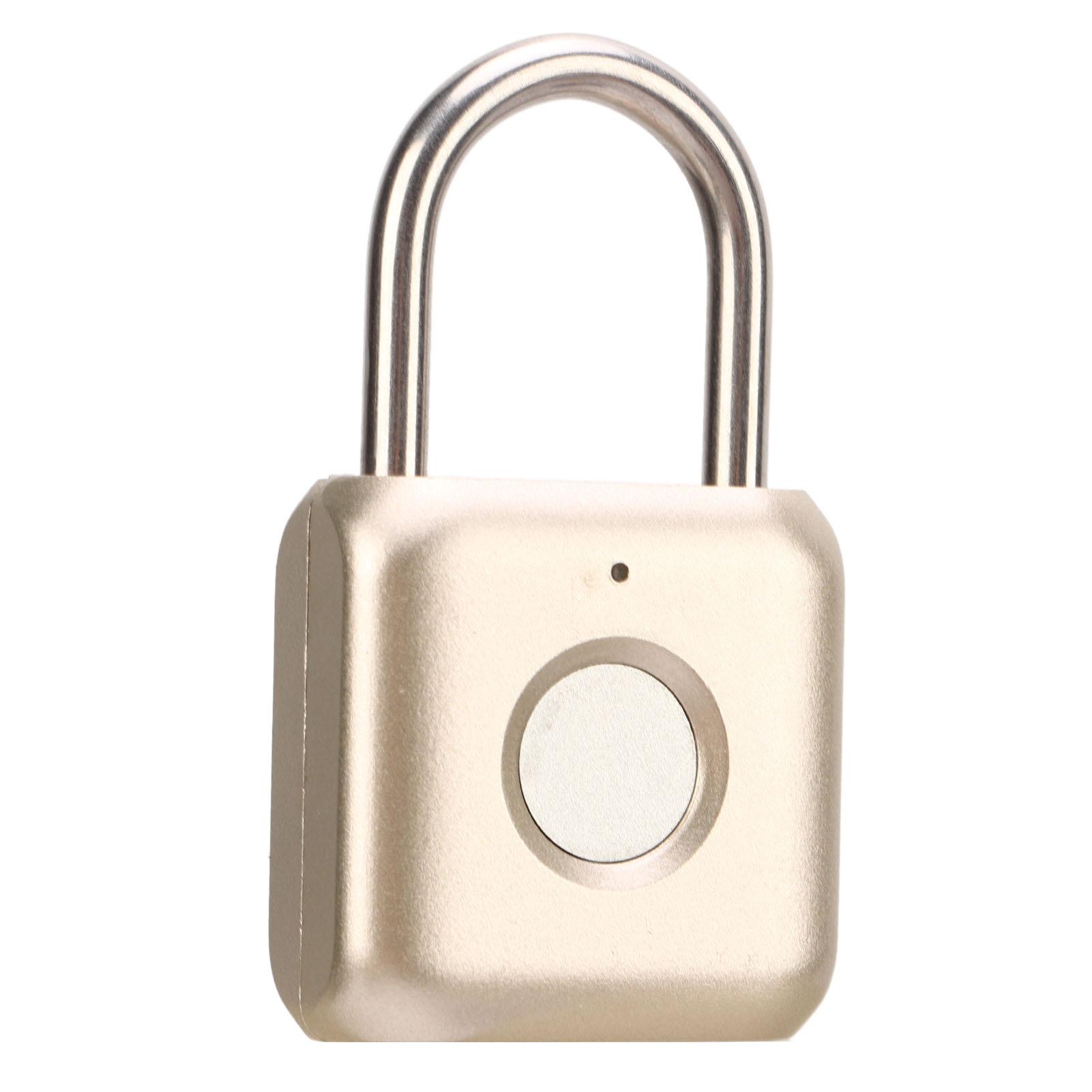 

Fingerprint Padlock IPX2 Waterproof Smart Keyless Biometric Thumbprint Lock for Locker Backpack Suitcase