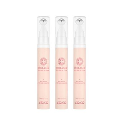 Collagen Eye Serum Stick Cooling & Firming Eye Treatment, 15ml (Pack of 3) / RiRe TECA Madecassoside Cream Hydrating Soothing 10g