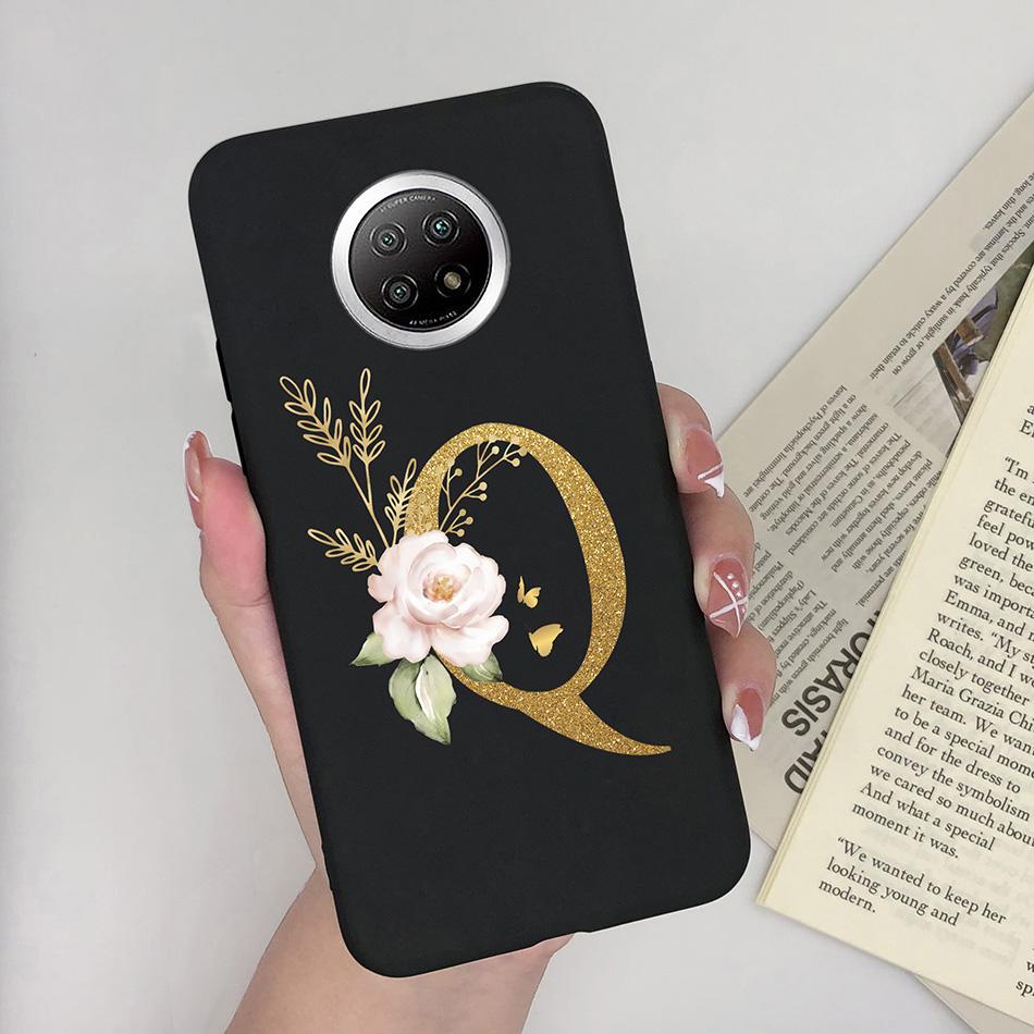 Flower Letters For Xiaomi Redmi Note 9T 5G Case Cover Soft Silicone Bumper Protective Phone Cases For Redmi Note9T 9 T Fundas