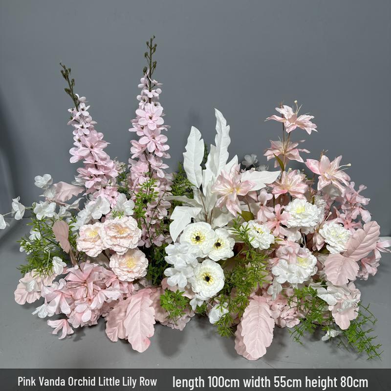 Decorazioni Matrimoniali Fila Floreale Rosa: Fiori Artificiali per Sale Matrimoniali, Fidanzamenti e Banchetti