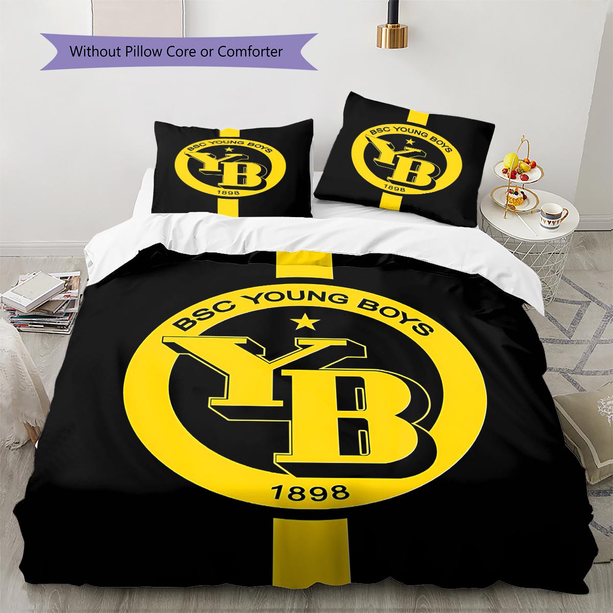 

Постельное белье BSC Young Pattern, Комплект с одеялом, Пододеяльник, Наволочка, Домашний подарок на день рождения (1 пододеяльник + 2 наволочки, без наполнителя) 135x200cm