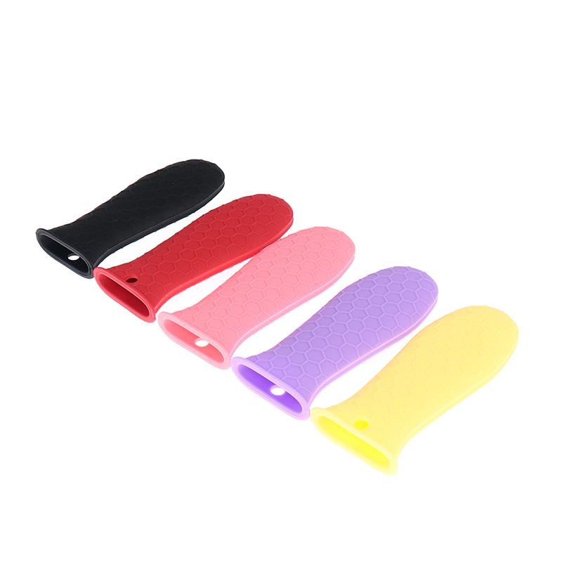 1Pcs Silicone Pot Holder Cast Iron Skillet Handle Cover Potholder Pan Sleeve