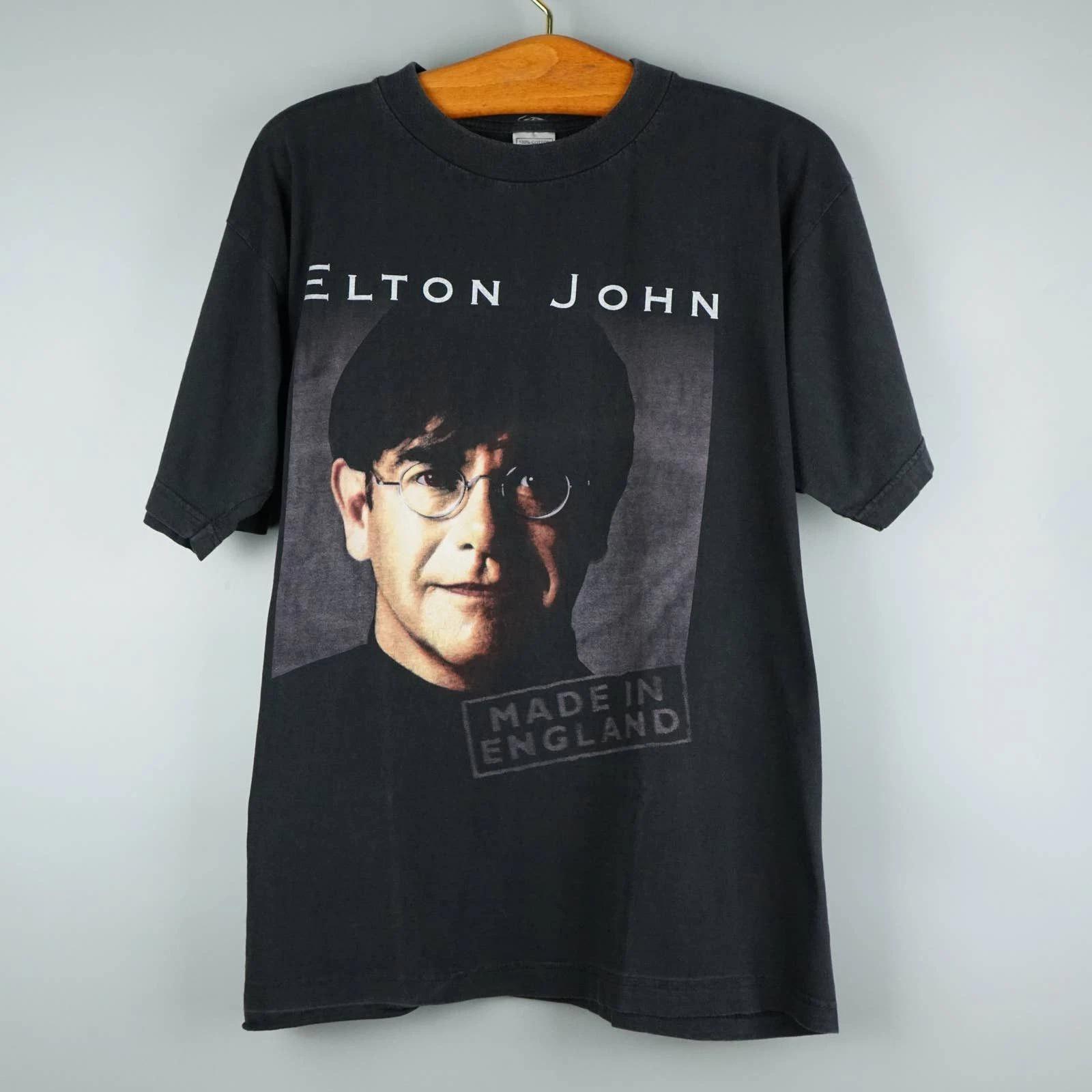 Vintage 1995 Elton John t-shirt Made In England 4XL