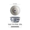Retro Blue & White Porcelain Double Ear Round Jar - Large Deep Soup or Rice Bowl, Creative Ceramic Tableware for Hotels & Restaurants