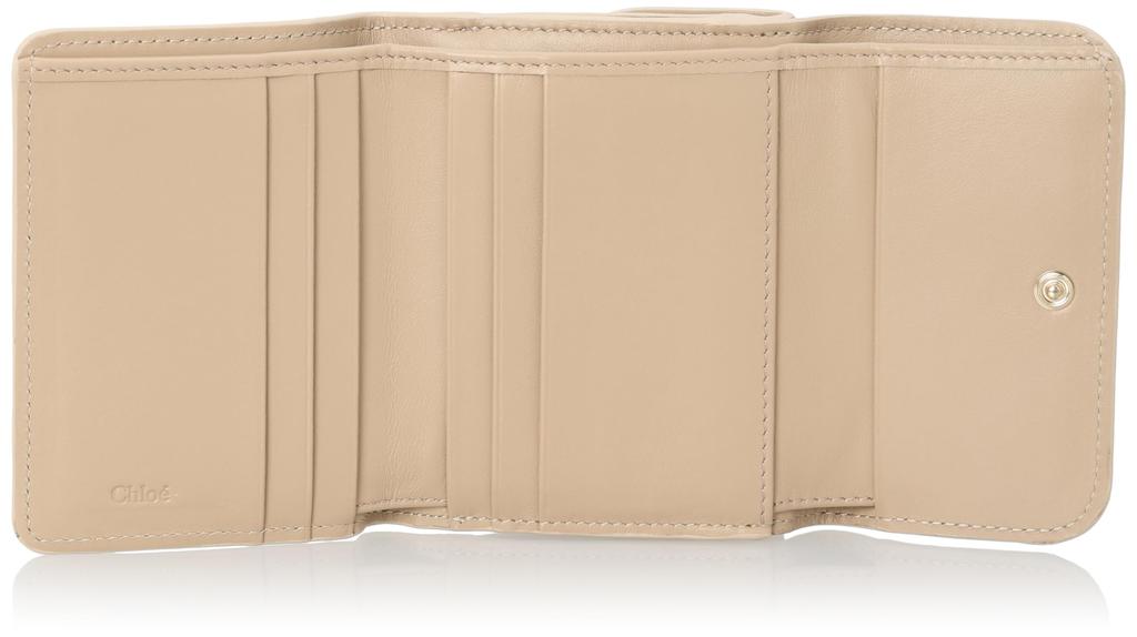 Chloe SENSE Argil CHC23AP874I10 Women's Tri-fold Wallet, Brown, [Used]