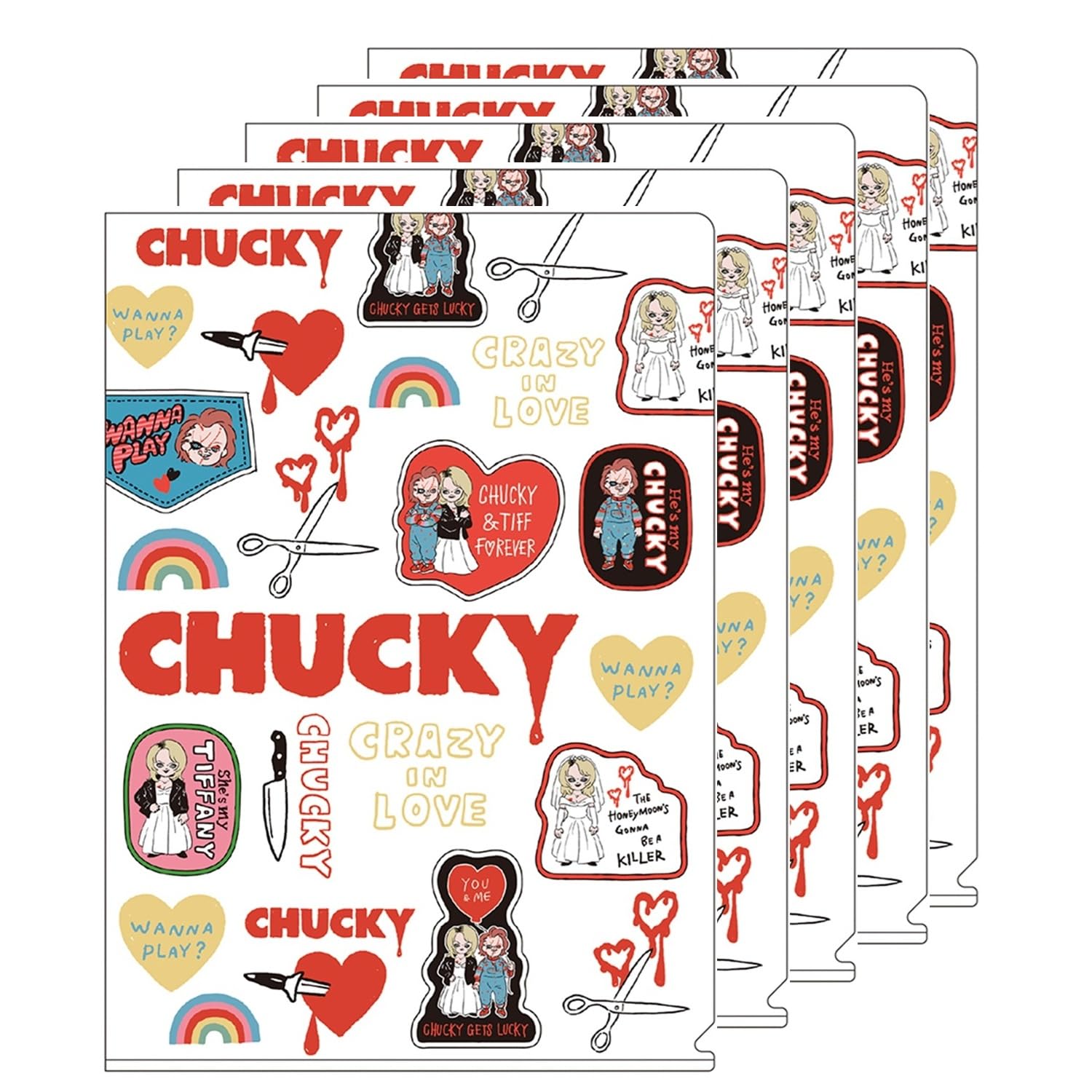 

Showa Note Chucky Universal Clear Single A4 File, Type, Size, 5-Pack, 6468810015