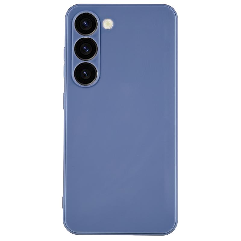 

Для Samsung Galaxy S23 Чехол из ТПУ с прямыми краями Точный вырез Противоударный чехол для телефона Lavender Grey