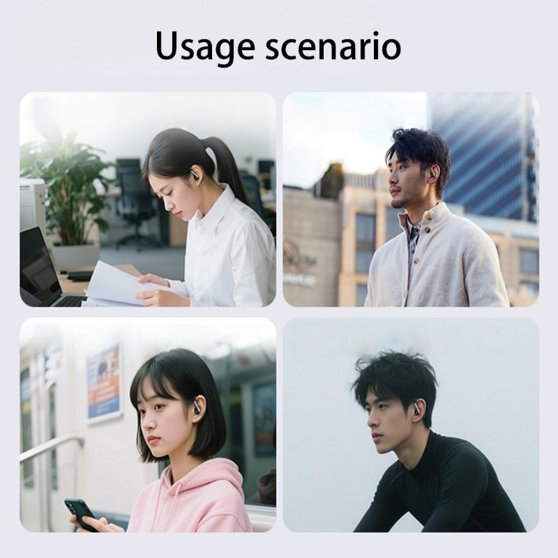 Wireless bluetooth-compatible Earbuds With Real Time Translation 144 Languages Sound Noise Cancelling Mic 58H Playday for Sports Travel