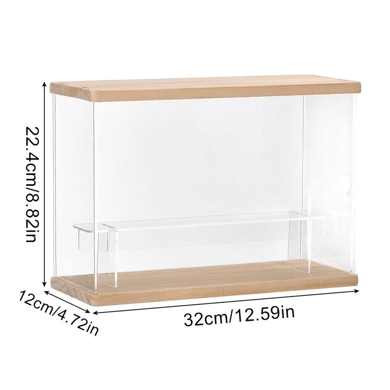 

Штабелируемый Прозрачный Пыленепроницаемый Акриловый Дисплейный Шкаф с Подсветкой и Ступенями для Игрушек-сюрпризов, Фигурок, Настольный Органайзер