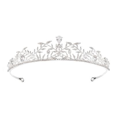 Bijoux de Mariée Couronne en Zircon Bandeau Accessoires Cheveux Mariage Accessoires Robe de Mariée