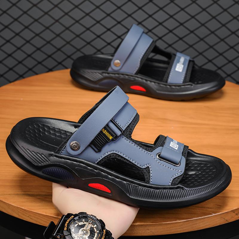 Sandals Men's Summer Wear Non-slip and Wear-resistant Driving Sports Beach Slippers Soft Bottom Stepping On Shit Men's Sandals