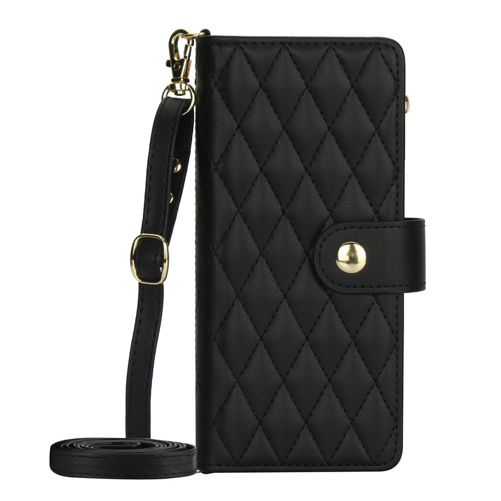 Crossbody Zipper Cards Solt Wallet Leather Case For Samsung Z Fold 7 6 5 4 3 5G Fold6 Fold5 Lanyard Kickstand Bag Pocket Cover