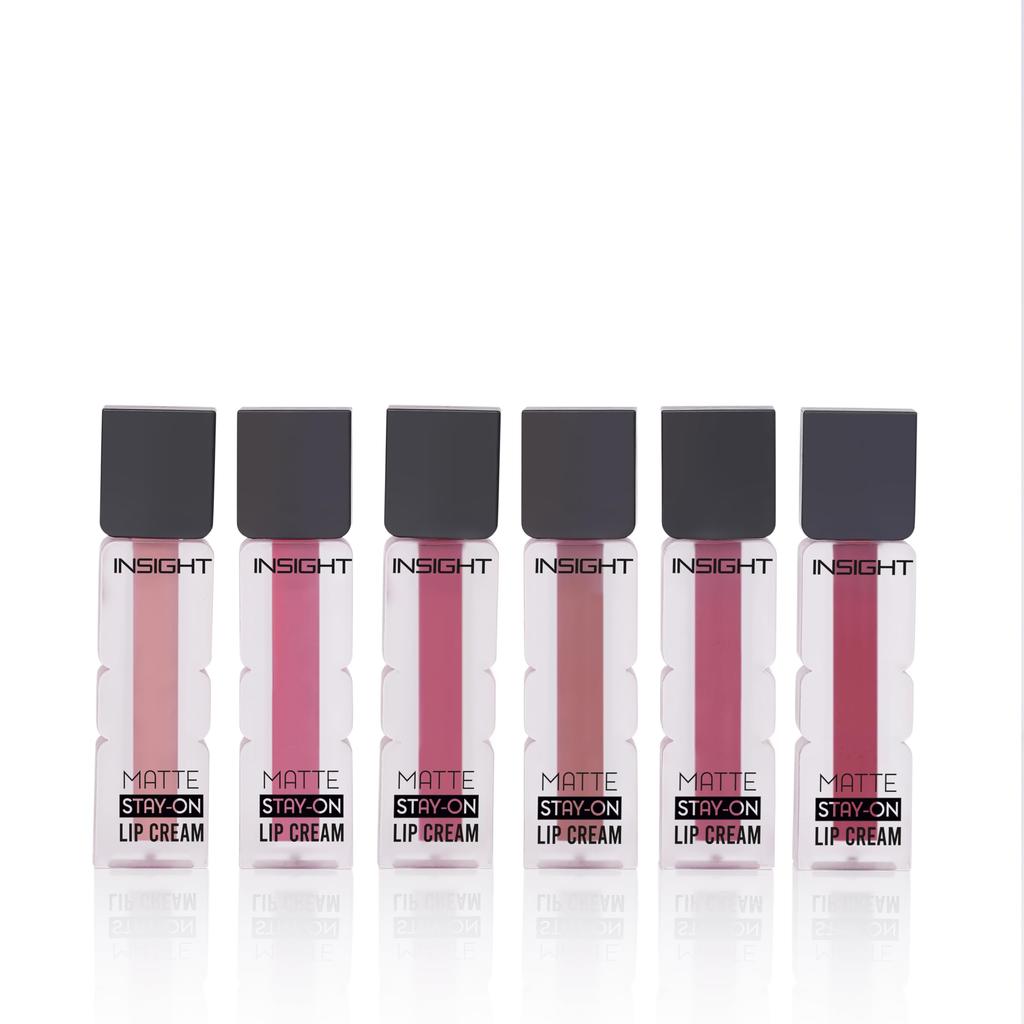 INSIGHT Matte Stay-On Lip Cream - Set B| Lightweight, Long-Lasting, Quick-Dry Formula with Soft Velvety Finish - 21g